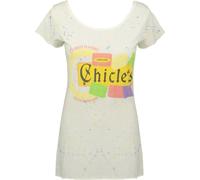 Junk Food - Maglietta "Paint" da donna NS5653 (L) (Bianco)