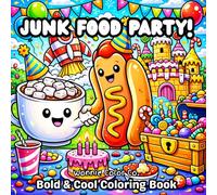 Junk Food Party!: Bold and Cool Coloring Book