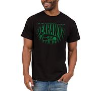 Junk Food Standard Classic Crew Neck, Authentic Details, Unisex Fit, Seattle Seahawks-Black Large