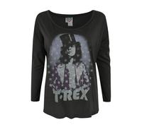 Junk Food Top T-Rex Manica Lunga Donna (NS6308)