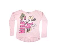 Junk Food Top Topolina Disney Manica Lunga Ragazze (NS7957)