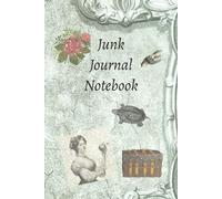Junk Journal Notebook Shabby Modern Victorian 100 Pages 6x9" inch Writing