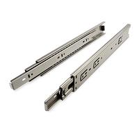 Junker Slides 1 paio Guide ad estrazione totale in acciaio inox KV7-45-H45-L750-NF SS304 (EN 1.4301) 750 mm Portata fino a 45 kg, Guida per cassetti ideale per uso esterno
