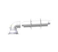 JUNKERS BOSCH Kit Coassiale 60/100 Compatibile per Caldaie Condesazione completo di Curva 87° e Condotto