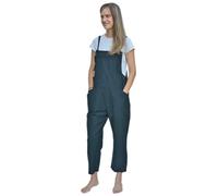 JUNKIRI Salopette Elegante Bohemien in Cotone, Realizzata a Mano in Nepal, Tuta Larga a Gamba Ampia, Jumpsuit, taglia unica (IT, Testo, Taglia unica, Regular, Regular, Nero)