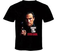 JUNKOU Above The Law Steven Seagal Action Movie T Shirt Mens Tee Gift Black S