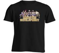JUNKOU Arrested Development Logo Fit Casual Graphic Short Sleeve Tops Black L