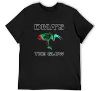 JUNKOU DMA’S The Glow T-Shirt Men T-Shirt O Neck Tee Black XXL