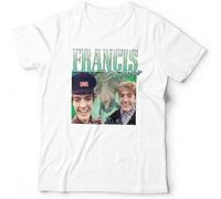 JUNKOU Francis Bourgeois Appreciation T Shirt Unisex Homage Throwback Stag Hen Do Funny White M