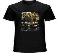 JUNKOU Grimm Movie 10Th Anniversary Cast Full Signed Gift Fan Thank You Gifts Unisex T-Shirt Printed Tee Graphic Top Men Shirt Black XXL