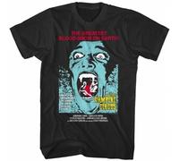 JUNKOU Hammer Horror Vampire Circus Men's T Shirt Fangs Greatest Blood Show on Earth Black XL