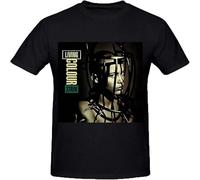 JUNKOU Living Colour Stain Custom T Shirts Design Round Neck Black L