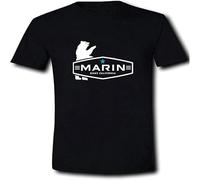 JUNKOU Marin Bikes California Mountain Full Suspension Trail Mens T-Shirt Black S