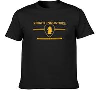 JUNKOU Men's Knight Industries Knight Rider 80S TV Show Man T Shirt Unisex Tee Black S