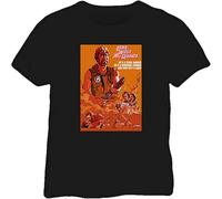 JUNKOU Men's Lone Wolf Mcquade Chuck Norris Martial Arts T Shirt Black M