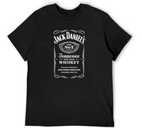 JUNKOU Men's Pullover T Shirt Sweatshirt Short Sleeve 3D Printing Custom Graphic Sportswear Daniels Black XL