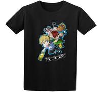 JUNKOU Men's T-Shirt Feel Soft Kaboom Over The Garden Wall Soft And Light O Neck Tee Black L