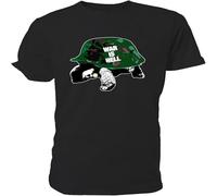 JUNKOU Men's War Tortoise T Shirt Emo Fantasy Tee Black M