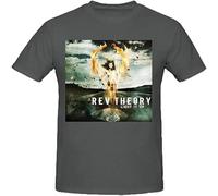 JUNKOU Rev Theory Light It Up Homme'S Short Sleeve Crew Neck T Shirt Black L