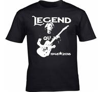 JUNKOU Rick Parfitt Homage T Shirt Tee StatQuo Legend R.I.P Tribute Casual Short Sleeve Tops Black XL