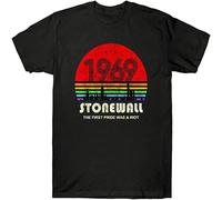 JUNKOU Stonewall 1969 The First Pride Was A Riot 50Th T Shirt Black XL