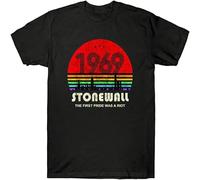 JUNKOU Stonewall 1969 The First Pride Was A Riot 50Th T Shirt Black XXL