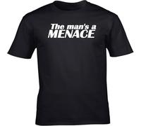 JUNKOU The Mans a Menace Unisex Short Sleeve t-Shirt Black 3XL