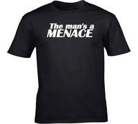 JUNKOU The Mans a Menace Unisex Short Sleeve t-Shirt Black M