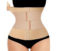 Junlan Fascia Lombare Supporto Schiena Corsetto Donna Guaina Contenitiva Donna Fascia Elastica Lombare Ppancera Post Parto (M, Beige)
