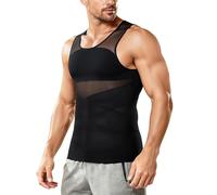 Junlan Maglietta Riduttrice da Uomo Fascia Gilet Interno Compressione Senza Maniche Body Shaper
