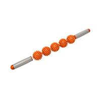 JUNMIN Muscle Roller Stick Massager Athletes Runners Forming Forming Device per Aiutare a ripristinare la fermezza dei Muscoli del Corpo (Color : Orange, Size : Five Balls)