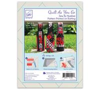 JUNMN Quilt As You Go Borse da Vino Cucite con Numeri Bianco