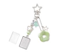 JUNNASALIKER Adorabile ciondolo a forma di stella e fiore per cellulare, per gli appassionati di artigianato creativo e gli amanti della moda