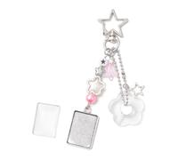 JUNNASALIKER Adorabile ciondolo a forma di stella e fiore per cellulare, per gli appassionati di artigianato creativo e gli amanti della moda