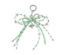 JUNNASALIKER Elegante ciondolo a forma di farfalla con perline e fiocco, per appassionati di moda e acquirenti