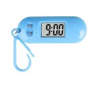 JUNNASALIKER Portachiavi a LED facile da leggere, orologio da tasca in miniatura, orologio digitale per studenti e viaggiatori, Blu