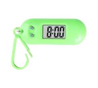JUNNASALIKER Portachiavi a LED facile da leggere, orologio da tasca in miniatura, orologio digitale per studenti e viaggiatori, Verde