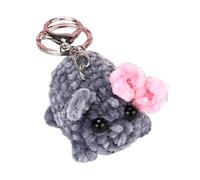 JUNNASALIKER Pratico portachiavi a forma di criceto con violino, giocattolo antistress, accessorio alla moda per bambini e adulti, uso quotidiano