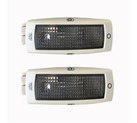 JUNOOS 3B0947291 Plafoniera Con Luce Di Lettura Posteriore Per Seat Per Alhambra Per Leon Per Toledo (Beige 2PCS)