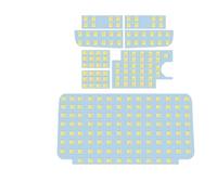 JUNOOS 8 pezzi di lampadine luci segnalazione interne per tetto auto lettura e portiere per Toyota per HiAce 200 H200 2004-2019 tipo 4 5 e 6 12 V(Crystal Blue)