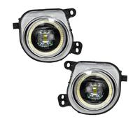 JUNOOS Fari Fendinebbia A LED Angel Eyes 63177317251 63177317252 Per X3 F25 X4 F26 X5 F15 X6 F16 2014 2015 2016 2017 2018 2019 (Led White 3)