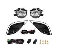 JUNOOS Fari Fendinebbia A LED DRL Luci Diurne Dinamiche Indicatori Di Direzione Con Cavo Per Toyota Per Camry SE XSE 2018 2019 2020 (DRL with Fog Lamp)