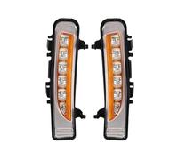 JUNOOS Luci Diurne A LED Auto DRL Indicatori Direzione Dinamici Bianco Giallo E Blu Fendinebbia Per Ford Per Edge 2009 2010 2011 2012 2013 2014 (White Yellow Blue)