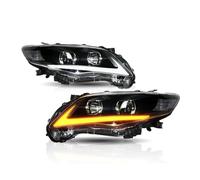 JUNOOS Per Toyota Per Corolla 2011 2012 2013 Luci Anteriori DRL Con Indicatori Di Direzione Sequenziali Fari A Proiettore Full LED (Headlights)