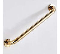 junozya Maniglione da Bagno, corrimano in Ottone Dorato per Vasca da Bagno, Maniglia Antiscivolo per Doccia/WC per Anziani,50CM