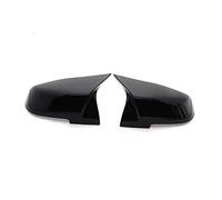 JUNPIY 1 paio di tappi copri specchietto retrovisore nero carbonio, for, serie 1 2 3 4 XM 220i 328i 420i F20 F21 F22 F23 F30 F32 F33 F36 X1 coperture di ricambio Copertura per specchietto retrovisore