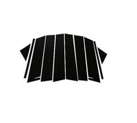 JUNPIY 10 pezzi adesivo for montanti for finestre nero, for Mazda, CX-5 2013 2014 2015 2016 2017 2018-2022 Accessori esterni auto Copertura per finestrini auto(BLACK Fit CX-5 2013-2016)