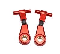JUNPIY 2 paia di bracci di sospensione anteriori superiori regolabili in lega di alluminio e bracci oscillanti posteriori superiori, for Tamiya, for TT02 Collegamento del braccio di controllo della so