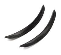JUNPIY 2 pezzi 24,5 cm universale parafanghi for auto paraspruzzi arco ruota sopracciglio labbro camion SUV in fibra di carbonio Paraspruzzi per auto