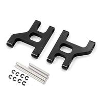 JUNPIY 2 pezzi in metallo braccio sospensione anteriore bracci oscillanti 1/10 RC Crawler Car, for Tamiya, for CC01 CC-01 Collegamento del braccio di controllo della sospensione(Schwarz)